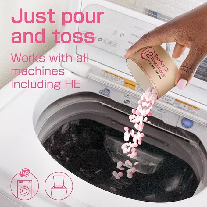 CLEARALIF Infusions In Wash Scent Booster Beads, Eco Friendly, Fresh Flower Scent, 7 oz,Scent Booster Beads, Laundry Scent Boosters