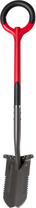 Root Slayer 23711, 42-Inch Carbon Steel Trench Spade, Red
