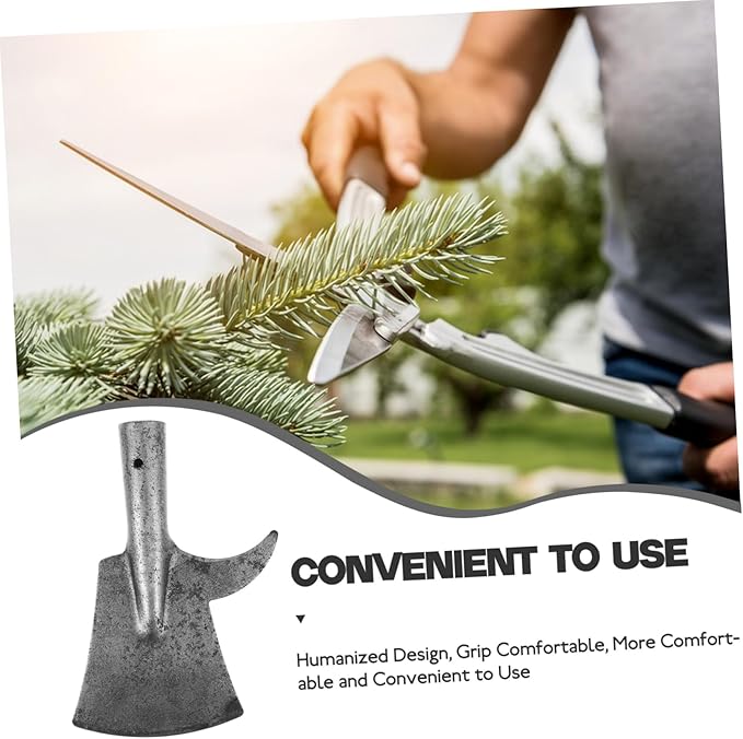 Tree Bark Scraper Tool Manganese Spade for Gardening and Weeding Multi-Functional Shovel Hook for Easy Debarking and Branch Removal