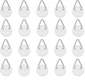 20Pcs 0.9in White Round Invisible Adhesive Plate Hangers,Vertical Plate Holders Wall Mount Display Holder,No Nails Decorative Plates for Artworks