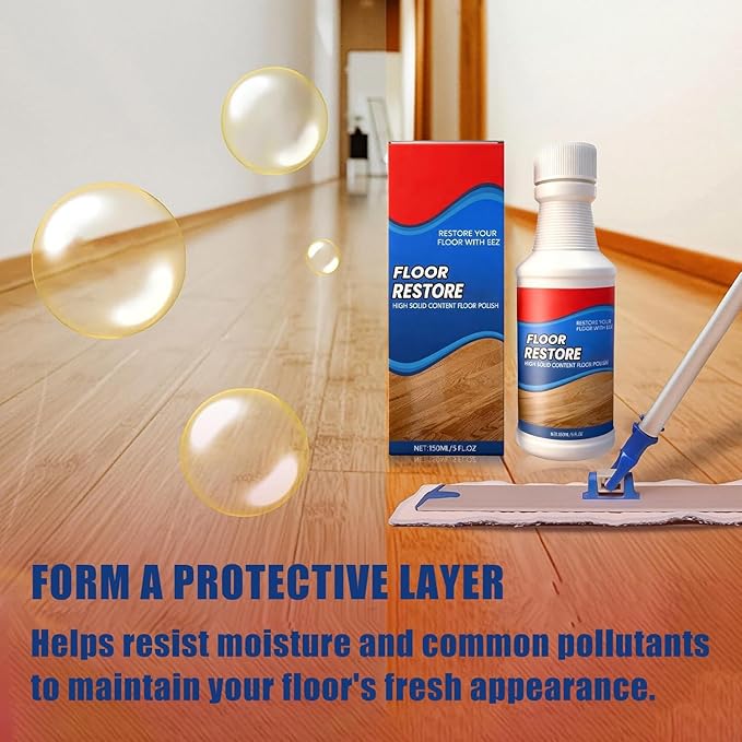Floor Restore Cleaner & Polish | Multi-Surface Floor Restorer for Tile, Shine Wood, Laminate, Vinyl, Bamboo | Flooring Protection & Shine Enhancer, 150ML(2)