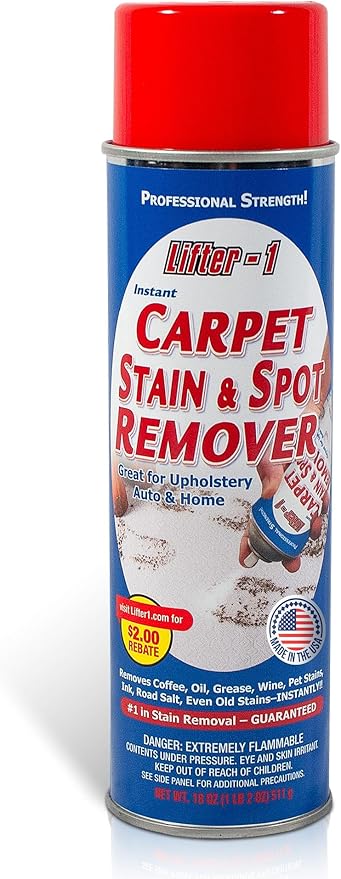 Carpet Spot Remover, Stain and Red wine Remover and Spot Treatment for Oil, Grease, Urine, Cleaning Performance for Rugs, Upholstery, Fabrics (18 Fl Oz (Pack of 1))