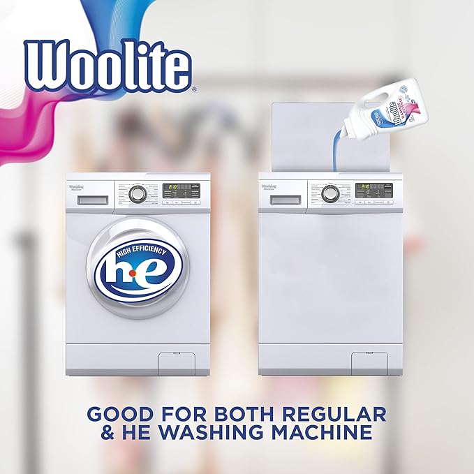 Woolite Damage Defense Liquid Laundry Detergent – Protects Clothes from Stretching & Pilling, 50oz