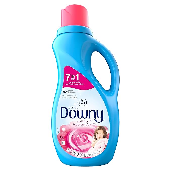 Downy Soft, 2 in 1 Soft and Fresh Liquid Fabric Softener, April Fresh, 44 fl oz, 60 Loads, Fabric Conditioner Liquid provides softness and freshness for fabrics