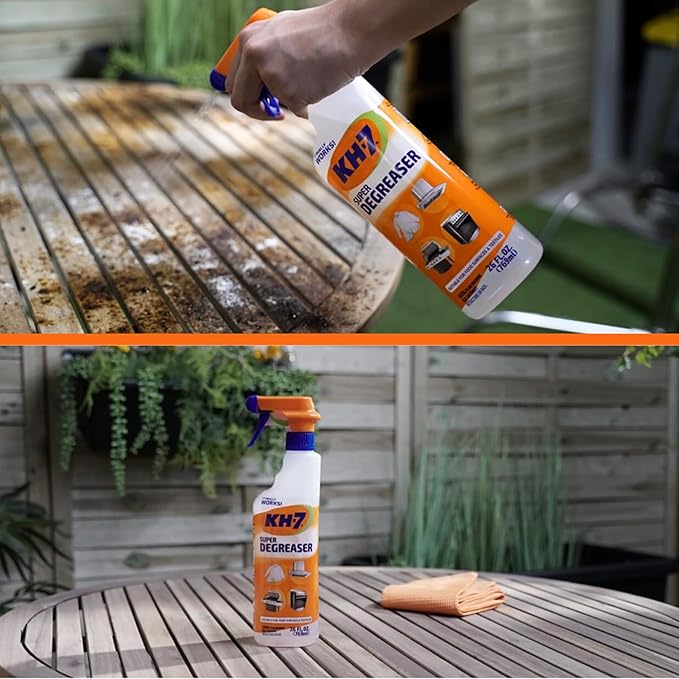 KH-7 Super Degreaser Multipurpose Cleaning Spray: The Heavy Duty All Purpose Cleaner for Your Home, Kitchen, Garage, Car & Laundry | Total Cleaner & Powerful Grease Remover, 26 oz (3 Pack)