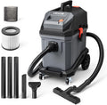 VEVOR Commercial Shop Vac, 11 Gallon Wet Dry Shop Vacuum, 5.5 Peak HP Portable with One-Button Self-Cleaning, 1350W Input, 1.25in x 7ft Hose, 20ft Cord, Industrial-Grade for Jobsite, Workshop