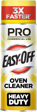 Easy-Off Professional Oven & Grill Cleaner, Removes Tough Burnt on Food and Grease, Lemon Scent, 24 Oz Can