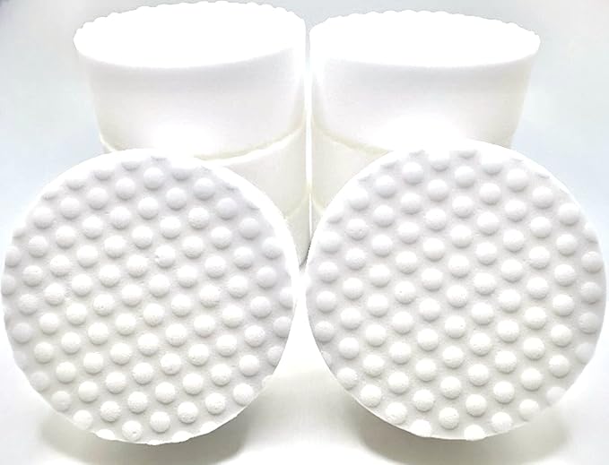 Refill Pack of 12 Drill Powered 3.5” Magic Sponge Erasers | Compatible with RotoEraser | 25% Thicker Ultra Durable Melamine Cleaning Eraser Pads for Bathroom Kitchen Floors | Round 3.5" x 1.25" Thick