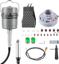 VEVOR Flex Shaft Grinder, 150W 23000RPM Electric Flex Shaft Rotary Tool, Foot-Pedal Control Hanging Carver Grinder with 112PCS Accessory Kit for Sanding Buffing Polishing Cutting
