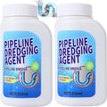 Powerful Pipe Dredging Agent,Pipeline Dredging Agent for Kitchen and Toilet Pipelines,Kitchen Sink Drain and Pipe Cleaner,Drain Clog Remover (2PCS)