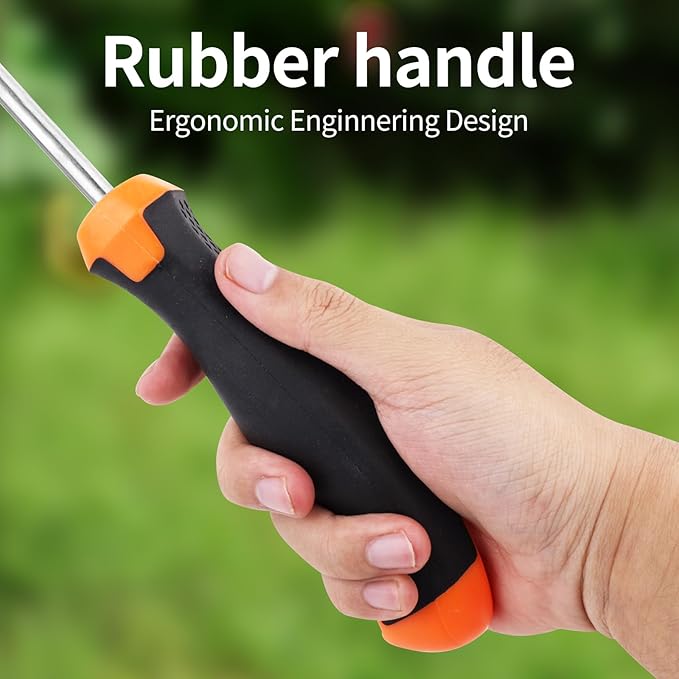 2026 Hand Weeder Tool, Rubber Handle Manual Weeder Puller Tool, Uprooting Weeding Tools, Crack Weeder Crevice, 4 Teeth Weeding Tool, Weeding Artifact Tool for Gardening(3 Pcs)