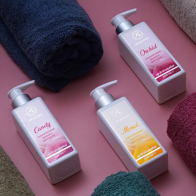 Concentrated Laundry Perfume Monoi – 200 ml – Liquid Laundry Fragrance – Linen Freshener – Exotic Scent