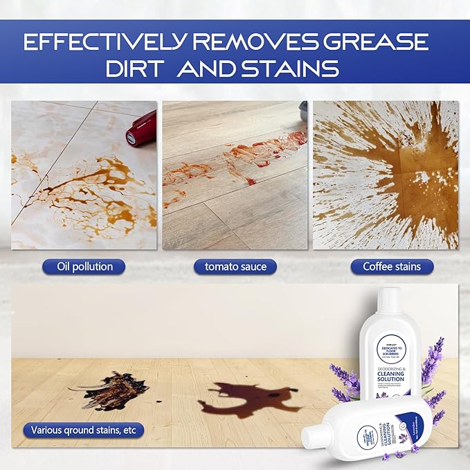 Floor Cleaning Solution Compatible with Tineco Floor One & iFloor Series, 2-Pack 16.9floz Lavender Scent Floor Cleaner Deep Cleans for Multiple Hard Floors