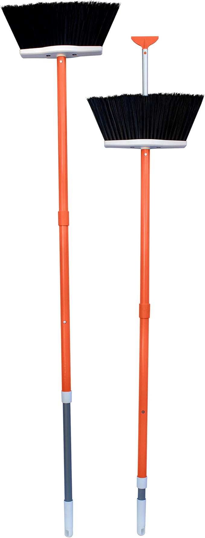 Broom, As Seen On Shark Tank. for Indoor and Outdoor Use Retractable Handle with Scrapper Making Sweeping Easy