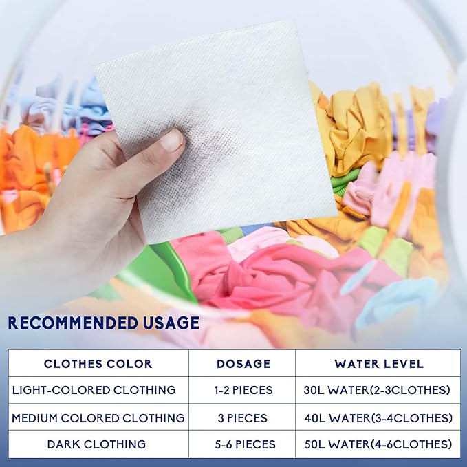 Color Absorber Laundry Sheets 100 Count,Allow Mixed Washes, Prevent Color Runs and Maintain Original Clothing,Pet Hair Remover for Laundry-2pcs,Lint Remover Balls for Laundry-6.