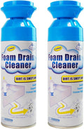 Drain Cleaner, Foaming Drain Cleaner and Deodorizer, Sink Cleaning Foam, Drains Clog Remover for Kitchen Bathroom Drains, Sinks, Tubs (2PCS)