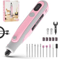 Rotary Tool Kit, Cordless Rotary Tool, Mini Rotary Tool 4V, Variable Speed, with Upgraded Accessories, for Carving, Engraving, Sanding, Polishing, Cutting, DIY Crafts and Pet Nails, Pink