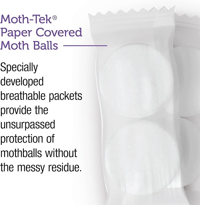 Enoz Lavender Scented Moth Ball Packets: Kills Clothes Moths, Carpet Beetles, Eggs and Larvae (6 oz Bag, 6 Pack)