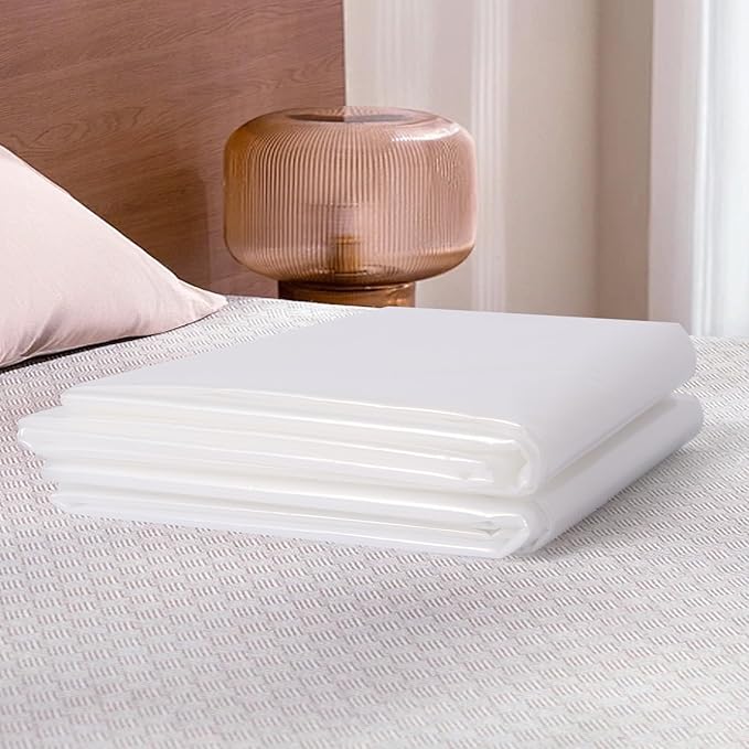 2 PK Twin XL/Twin Mattress Bags for Moving and Storage, Heavy-Duty 4 Mil Clear Plastic Mattress Cover for Moving, Super Thick Mattress Storage Bags