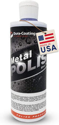 DURA-COATING TECHNOLOGY, Blue Premium Metal Polish - Perfect Brightener and Scratch Remover for Aluminum Wheels, Diamond Plate, Stainless Steel, Copper, Brass, & Nickel - (16 Ounce Bottle)