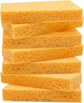 Large Cellulose Sponges, Kitchen Sponge for Dish, Thick Heavy Duty Scrub Pads, Non-Scratch Scrubber for Household/Cookware/Bathroom/Office/Boat 5.5" x 3" x 1" (7 Pack) Yellow