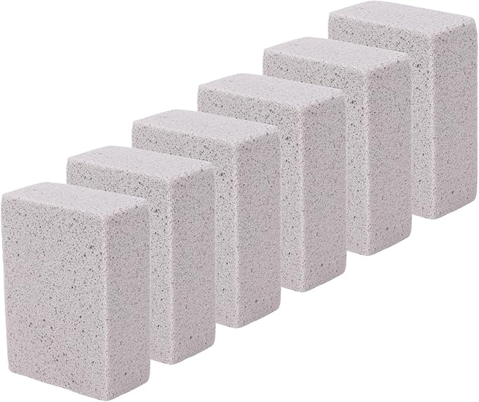 WALFRONT 6PCS Pool Pumice Stone for, PVC Material Scouring Sticks for Toilet Bowl Bathtub Shower Tile, Hard Water Remover for Kitchen Sink Swimming Pool Grates (M)