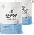 Branch Basics Dishwasher Tablets – 120 Ct | Plastic-Free, Fragrance-Free, Human-Safe | Delivers a Powerful Clean Without Harsh Chemicals (60 Count (Pack of 2))