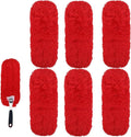 Reusable Microfiber Duster Refills Compatible with OXO & MR.SIGA Duster - Washable Duster for Household Cleaning Dusting Furniture Blind Ceiling Fan 2Pack (Handle NOT Included