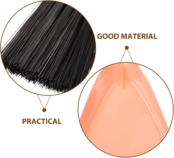 Small Broom and Dustpan Set for Small Animal Cages, Mini Handheld Cleaning Brush with Dustpan, Pink Pet Cage Accessory for Hamsters, Rabbits, Guinea Pigs, and Chinchillas