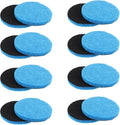 12pcs Microfibre Pads Power Scrubber Pads Set Electric Scrubber Replacement Scouring Pads fit for Dremel Versa Scouring Pads,Blue