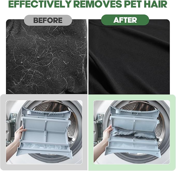 Pet Hair Dryer Sheets (150 Count), Pet Hair Remover for Laundry, Lint Guard Dryer Sheet 3X Repels Dog and Cat Hair & Lint, Fragrance-Free Fabric Softener Sheets for Static & Wrinkle Reduction