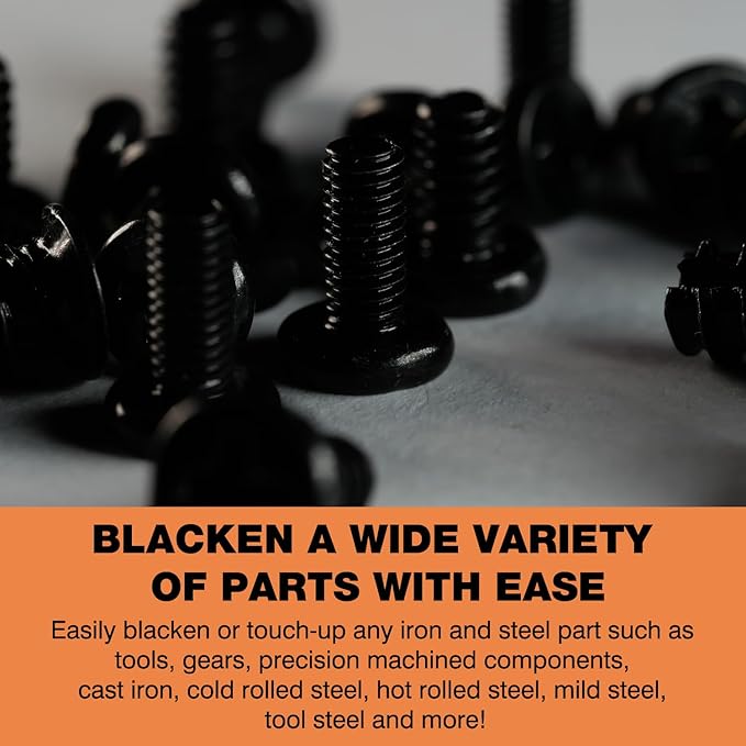 Black Oxide Coating Kit - Black Oxide Solution, Versatile Blackening Solution for Iron and Steel - Not Suitable for Stainless Steel Surfaces (1 Quart)