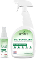 Hygea Natural Lice and Bed Bug DIY Kit- Non-Toxic, Odorless,Safe for children and pets, All water safe surfaces - Includes Bed Bug Spray and Bedbug Travel Spray TSA approved size