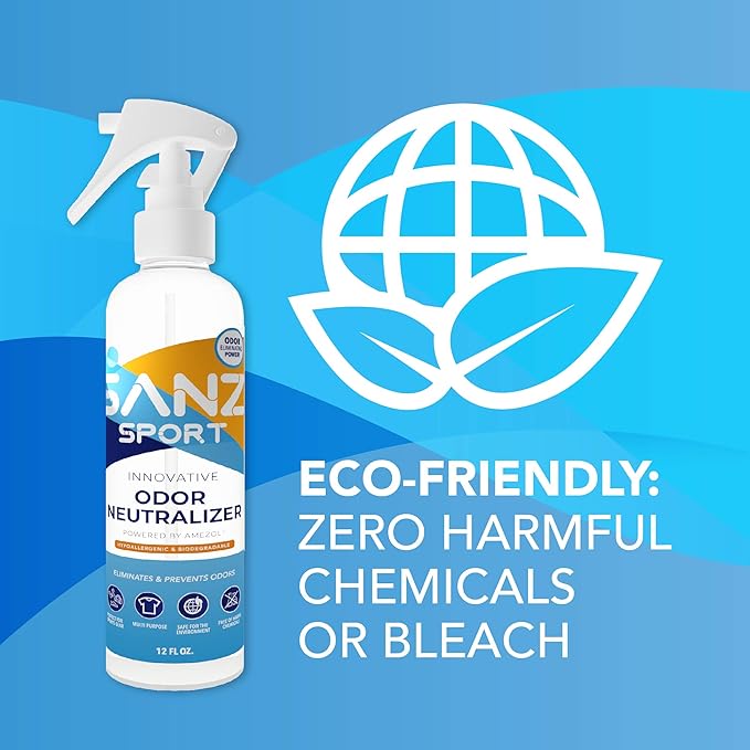 SANZ Odor Neutralizer – Multipurpose Odor Eliminator, Safe Ingredients, Biodegradable, Money Back Guarantee, 12 oz