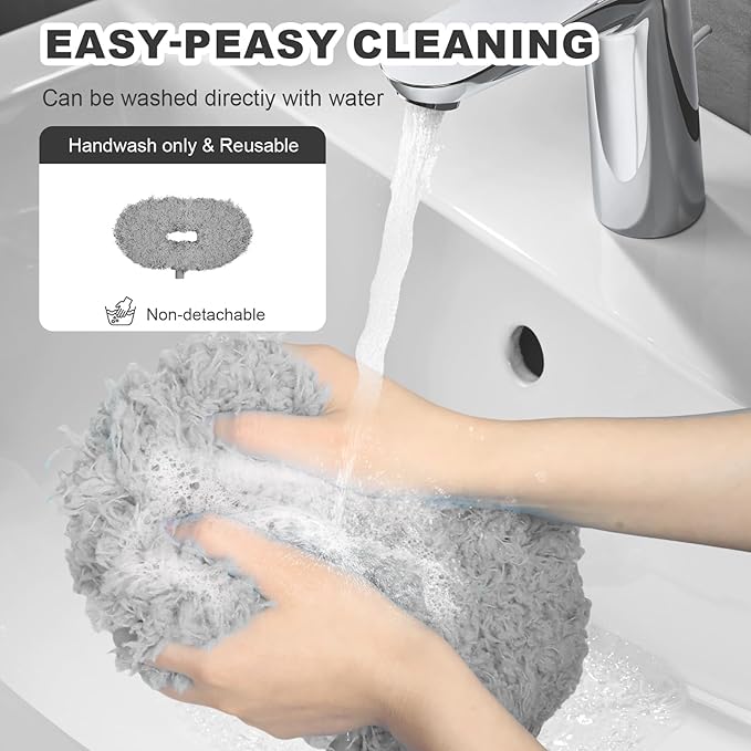 Storystore Ceiling Fan Cleaner Duster - Bendable and Adjustable Long Handle Feather Duster Kit, Fan Blade Cleaner for Cleaning High Ceilings Chandelier, Furniture, Blinds (Grey-2 Duster 1 Handle)