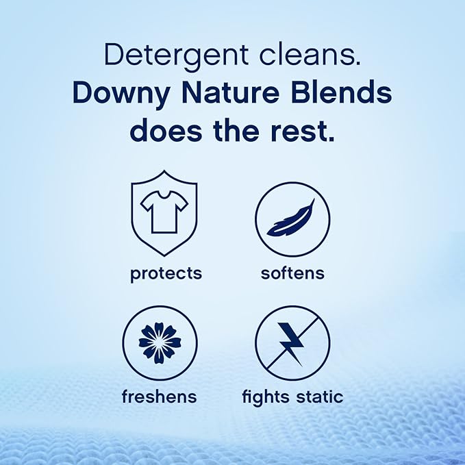 Downy Downy Nature Blends Liquid Fabric Conditioner (Fabric Softener), Honey Lavender, 120 Loads 103 fl oz, 103 Fl Oz