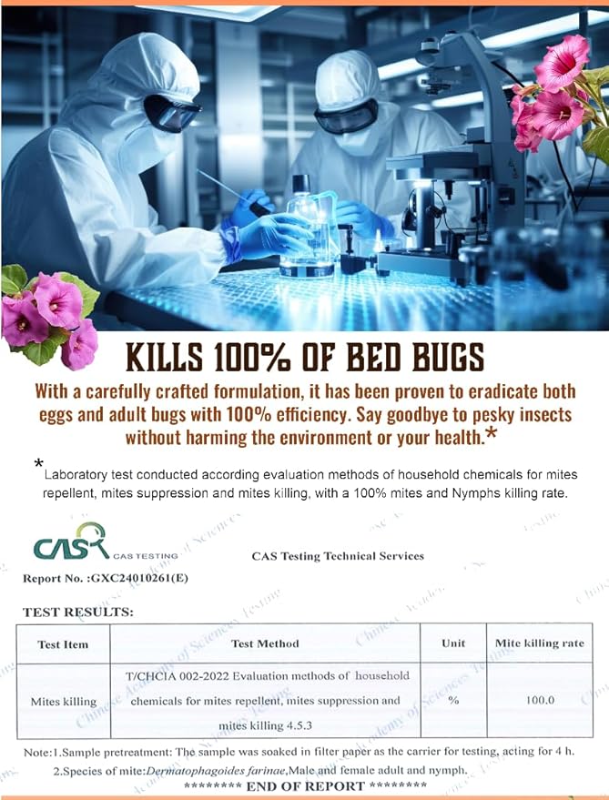 All Natural Bed Bug Spray - Non-Toxic Bed Bug Killer - 2 Bottle Value Bed Bug Spray Travel Size - Fast-Acting Bed Bug Killer | Kills Fleas and Mites