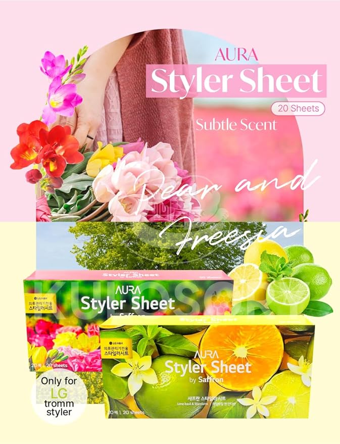 LG Styler Sheets 20 Sheets (Freesia + Lime basil)
