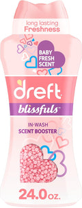 Dreft Blissfuls In-Wash Laundry Scent Booster Beads, Baby Fresh Scent, 24 oz