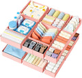 DIMJ Drawer Organizer Clothes Storage - 28 Pack Baby Dresser Organizer for Nursery, Foldable Closet Drawer Organizer Bins for Bedroom Organization, Fabric Storage Dividers for Socks, Underwears, Bras