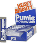 PUMIE Heavy Duty Scouring Sticks, By United States Pumice Co, Cleans Porcelain, Ceramic Tile, Concrete Masonry and Iron, Institutional Pack of 12 Bars, UPM 12