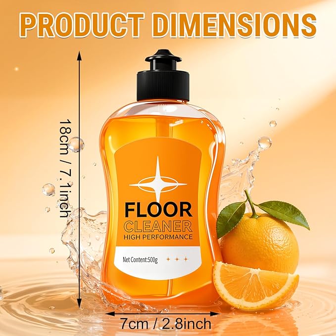 Household Hardwood Floor Cleaner, Acid Free Floor Solution for Mopping Wood Tile Laminate, Marble, Porcelain Shower Bathroom, Pet-friendly
