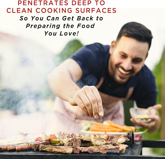Smart 'n Easy Barbecue Grill & Oven Cleaner Plus - For BBQ Grills, Ovens, Stoves, Drip Pans, Cooktops, Burners, PLUS More! - Removes Oil, Grease, Cooking Remains - Chef's Choice - 22oz Spray