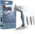GLEENER Battery-Free Fabric Shaver & Lint Brush | Ultimate Fuzz Remover Sweater Comb | Lint Remover and Depiller for Clothing & Furniture (Slate Blue in Carton Box)
