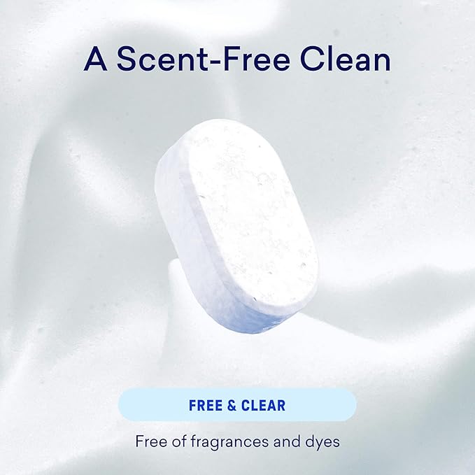 BLUELAND 100% Plastic-Free Dishwasher Detergent Tablets, 120 Count, Free & Clear, Eco-Friendly Dishwashing Pods, Natural, USDA Certified biobased
