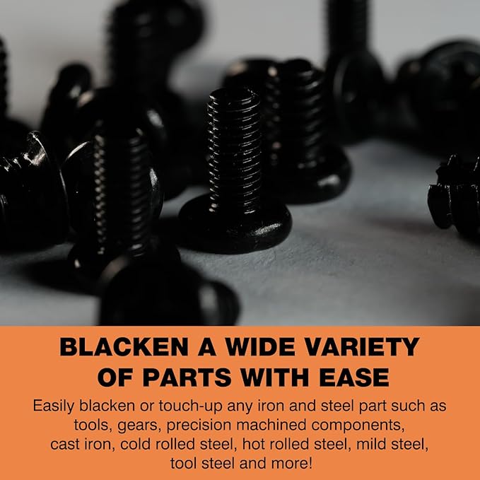Black Oxide Coating Kit - Black Oxide Solution, Versatile Blackening Solution for Iron and Steel - Not Suitable for Stainless Steel Surfaces (6.8 oz)
