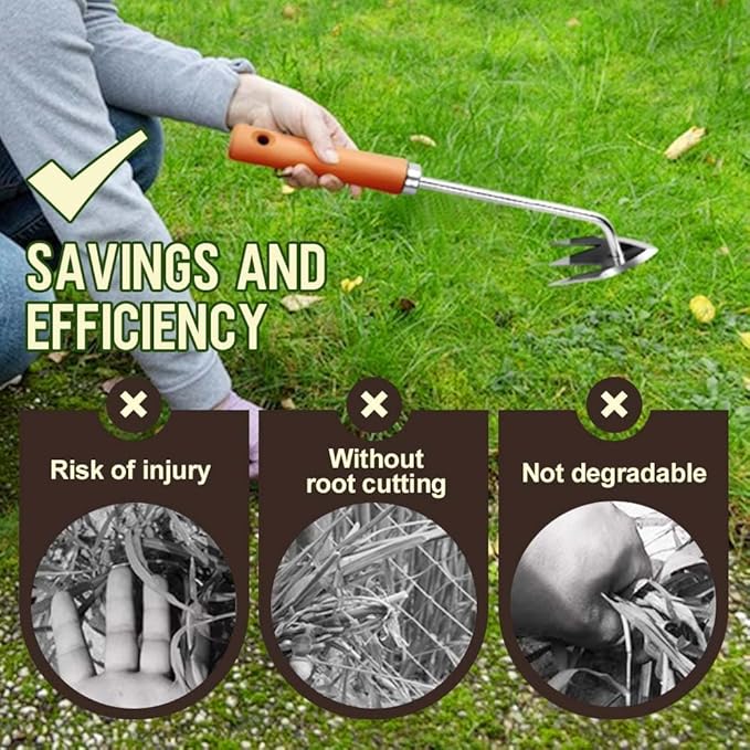 Weed Puller Tool，2026 New Weeding Artifact Uprooting Weeding Tool Weed Remover Tool Manganese Steel Weed Pulling Tool Manual Weeders Tool for Garden (A-2pcs)