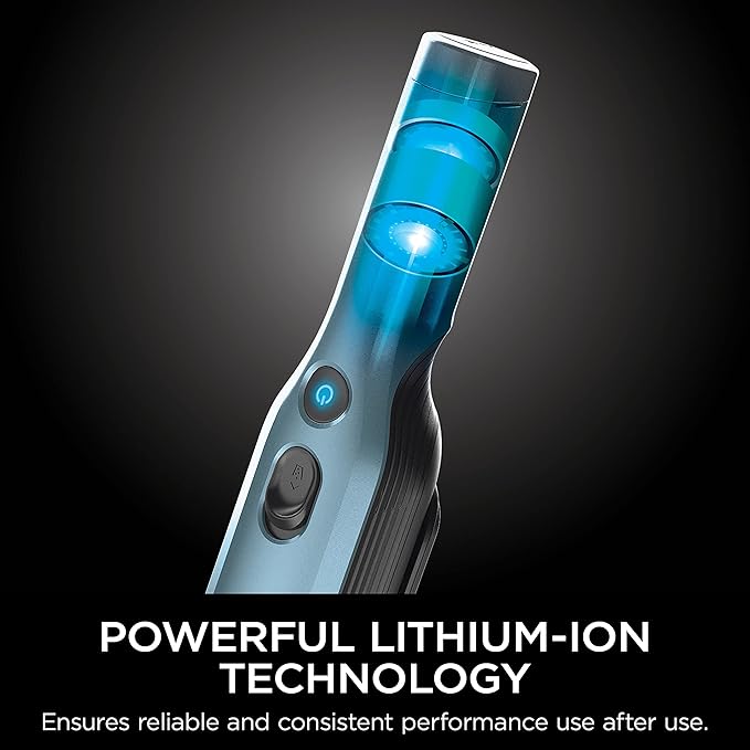Shark WV201BLBRN WANDVAC Cordless Hand Vac, Lightweight and Portable at 1.4 lbs. with Powerful Suction, Charging Dock, One-Touch Empty for Car & Home, Cove Blue