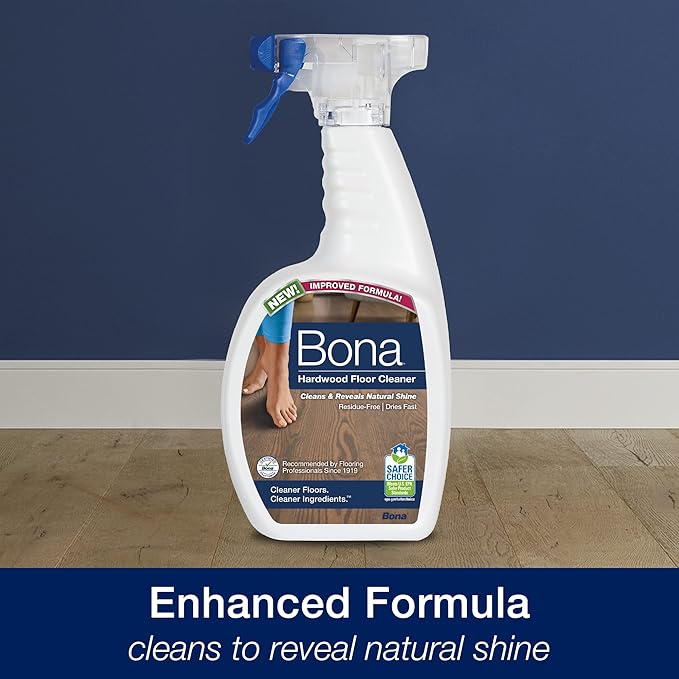 Bona Ultimate Hardwood Floor Care Kit – Pivoting Mop, Cleaning Solution & Refill, Floor Polish, Microfiber Pads for Dusting, Mopping & Polishing