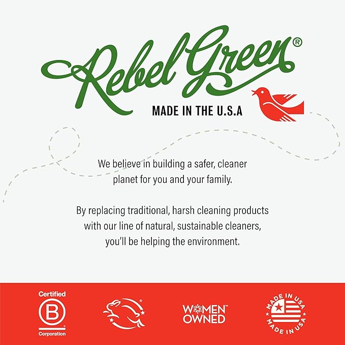 Rebel Green Super Deluxe Dish Soap - Plant-Derived Sustainable Dishwashing Soap - Cranberry & Mandarin Scent - 16 fl oz - 2 Pack